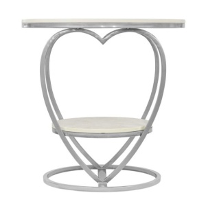 Стол Valentine, Мрамор билбао, серебро