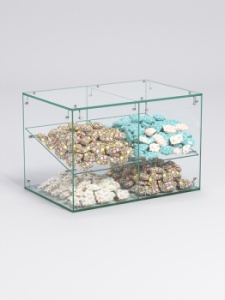 Витрина "СЛАДОСТЬ" №13-КОП для конфет, орехов, печенья, Стекло