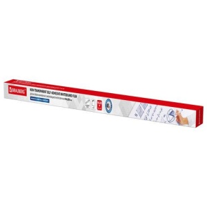 Доска-панель маркерная самоклеящаяся в рулоне, БЕЛАЯ, 90х200 см, маркер и салфетка, BRAUBERG, 237836