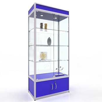 ВА-531 Витрина из профиля с накопителем цвет Дуб сонома