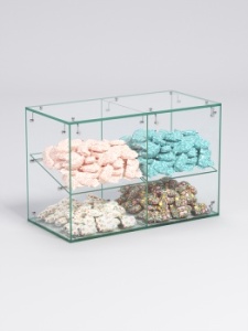 Витрина "СЛАДОСТЬ" №14-КОП для конфет, орехов, печенья, Стекло