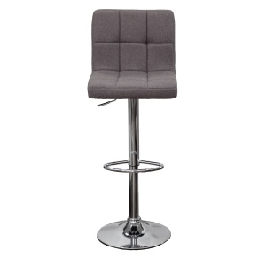 Стул барный Logos, серый, ткань