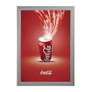 Рамка Нельсон 62 40х60, серебро матовое анодир.