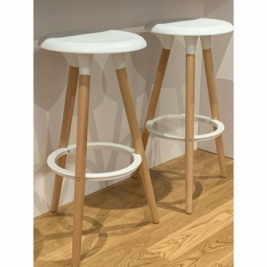 Барный стул Modern интерьерный, белый