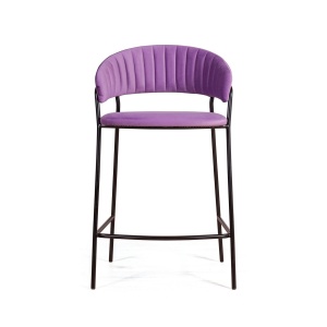 Стул полубарный Келли, велюр Holland 36