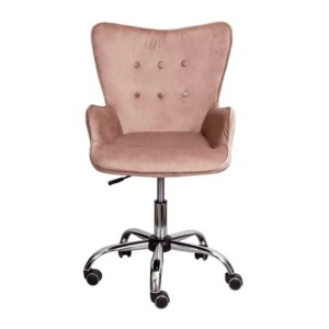 Кресло поворотное BELLA, велюр, бежевый