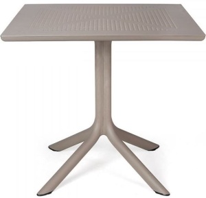 Стол пластиковый обеденный Clip 80 тортора