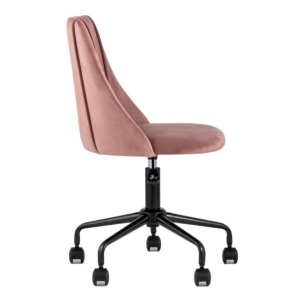 Стул офисный Сиана велюр розовый