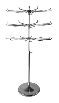 QXD019/GO-F2 Вешало настольное 3-х ярусное, H=700мм, хром