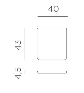 Подушка для кресла Doga дымчатый