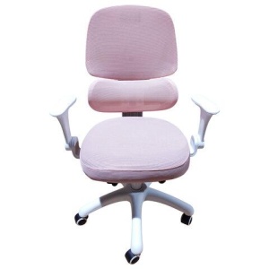 Кресло детское с поясничной поддержкой BRABIX KIDS "MG-225", сетка/ткань TW, розовое, 533316