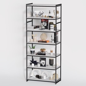 Стеллаж в стиле LOFT A2290-21-ЧБ 220х90х45