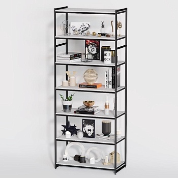 Стеллаж в стиле LOFT A2290-21-ЧБ 220х90х45