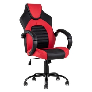 Кресло игровое TopChairs Racer Midi черно-красное