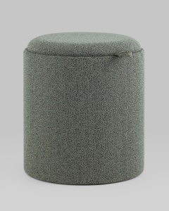 Пуф-столик с ящиком Хюгге S букле зелёный