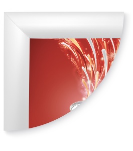 Рамка Клик ПК-25, 45°, 70х100, белый глянец RAL-9003