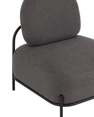 Кресло Стоун ткань букле тёмно-серый