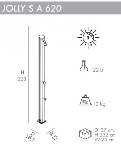 Душ солнечный Arkema Jolly S A 620