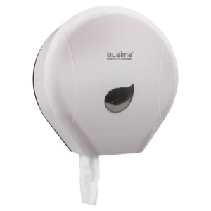 Диспенсер для туалетной бумаги LAIMA PROFESSIONAL ECO (Система T2), малый, белый, ABS-пластик, 606545