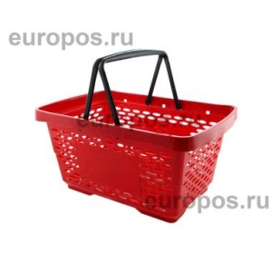 Корзина пластиковая JAZZ, 28 литров, цвет красный