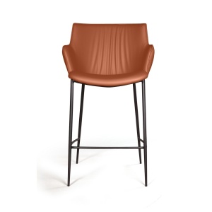 Стул полубарный Sofia, иск.кожа soft-touch, терракот