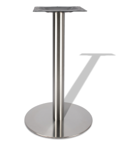 Опора для стола из нержавейки круглое для бара, матовый глянец, модель 4105