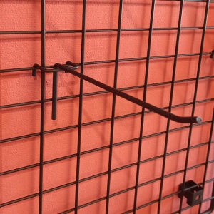 DSN 292-S-BL \ Крючок одинарный на решетку (L-200, d-5мм)