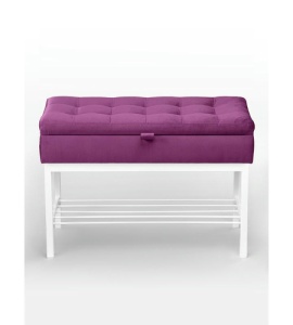 Банкетка Н-76 (белый/фуксия)