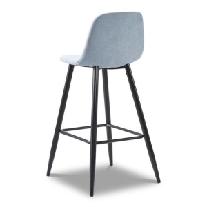Барный стул Анкара голубой/ черный