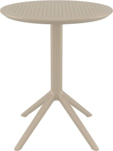Стол пластиковый складной Sky Folding Table 60 бежевый