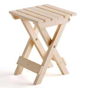 Табурет раскладной, сосна