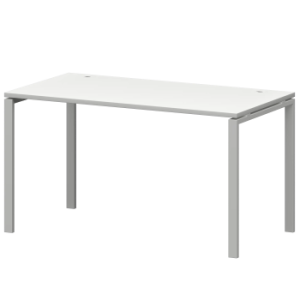 Стол на металлокаркасе Смарт СМС25-П-12К.73.Пр25 Белый/Белый
