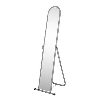 5МSO-01(белый матовый) Зеркало примерочное напольное, 500Lх1550Hx500Dмм, зеркальн полотно 1500х250мм