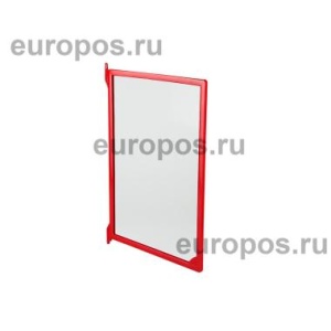 Рамка пластиковая для перекидной системы INFOFRAME-A4 , цвет красный