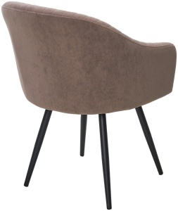 Стул АВИОР (AVIOR) 360 град. поворот. B5 Капучино, велюр / черный каркас