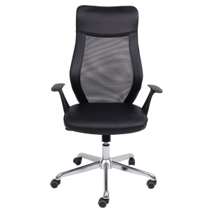 Кресло поворотное Neapole, чёрный, сетка