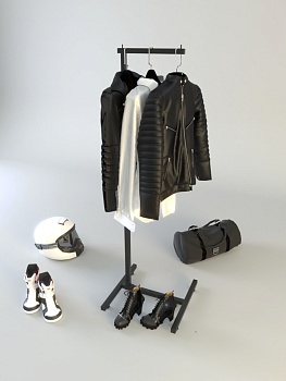 Вешало стойка для одежды ACCOLA-NERO