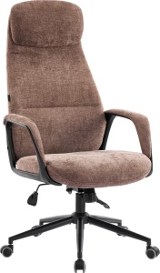 Кресло руководителя Everprof Otto Black (Отто Блэк) Ткань Коричневый