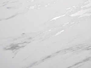 Стол КРЕМОНА (CREMONA) 140 KL-99 цвет Белый мрамор матовый, итальянская керамика / ЧЕРНЫЙ, ®DISAUR