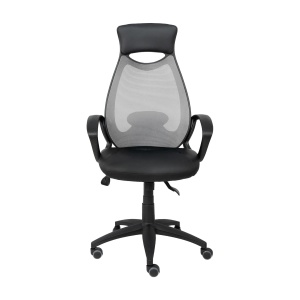 Кресло поворотное Polaris, серый, акриловая сетка