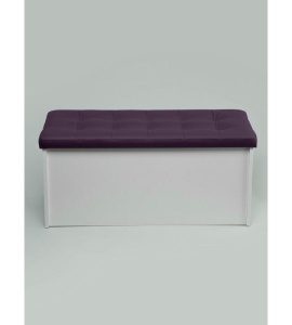 Банкетка ПВЗ-900 прямая Кожа (темно-фиолетовый)