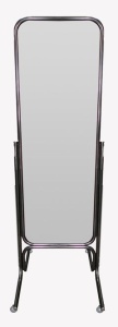 5М-05К Зеркало примерочное напольное с изменением угла наклона на колесах, 550Lх1700Hx550Dмм, зеркальное полотно 1400х445мм
