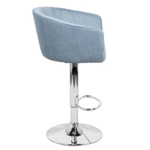 Стул барный Марк, серо-голубой