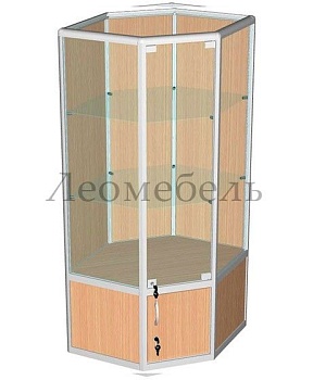 ВА-233-Д Витрина из профиля с накопителем цвет Дуб сонома