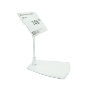 Ценникодержатель ДЕЛИ настольный с иголкой DELI-FOT-SET, цвет прозрачный (20 шт. в упаковке)