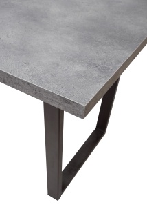 Стол ЛОФТ 160 Бетон Портленд/ Черный