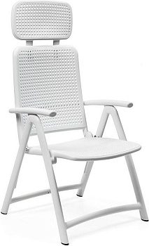 Кресло пластиковое складное Acquamarina белый