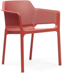 Кресло пластиковое Net коралловый