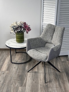 Стул DAVEN 360 град. поворот. RIELY-450 / G1038-04 Серый /Темно-серый, ®DISAUR