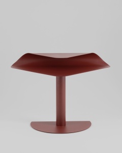 Журнальный столик Cornea металл бордовый